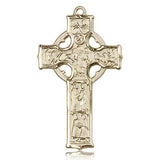 Celtic Cross Pendant, 14 Karat Gold - 14 KT Yellow Gold