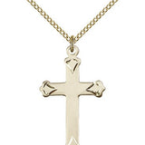 Cross Pendant, Gold Filled - Gold-tone