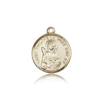St. Philomena Medal, 14 Karat Gold - 14 KT Yellow Gold