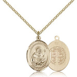 St. Benedict Medal, Gold Filled, Medium - Gold-tone