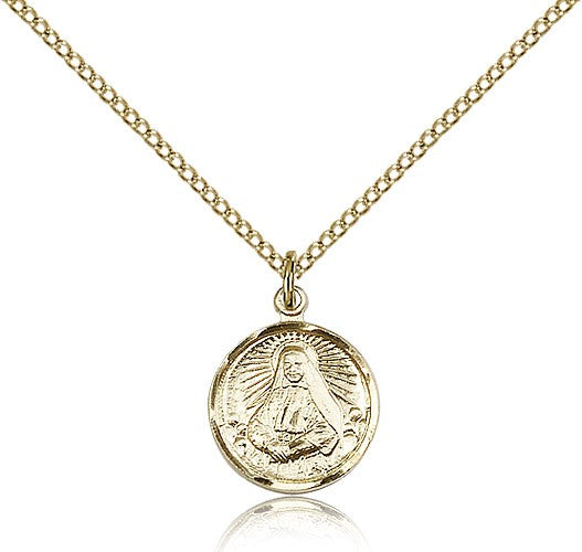 St. Frances Xavier Cabrini Medal, Gold Filled - Gold-tone