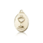 Communion Medal, 14 Karat Gold - 14 KT Yellow Gold
