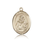 St. Isidore of Seville Medal, 14 Karat Gold, Large - 14 KT Yellow Gold