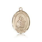 St. Christian Demosthenes Medal, 14 Karat Gold, Large - 14 KT Yellow Gold