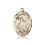 St. Bridget of Sweden Medal, 14 Karat Gold, Large - 14 KT Yellow Gold