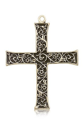 Cross Pendant, 14 Karat Gold - 14 KT Yellow Gold