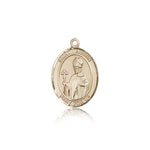 St. Austin Medal, 14 Karat Gold, Medium - 14 KT Yellow Gold