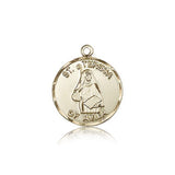 St. Theresa Medal, 14 Karat Gold - 14 KT Yellow Gold