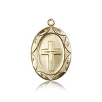 Cross Pendant, 14 Karat Gold - 14 KT Yellow Gold