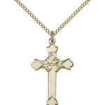 Cross Pendant, Gold Filled - Gold-tone