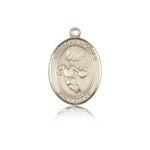 St. Sebastian Basketball Medal, 14 Karat Gold, Medium - 14 KT Yellow Gold