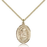 St. Christina the Astonishing Medal, Gold Filled, Medium - Gold-tone