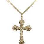 Crucifix Pendant, Gold Filled - Gold-tone