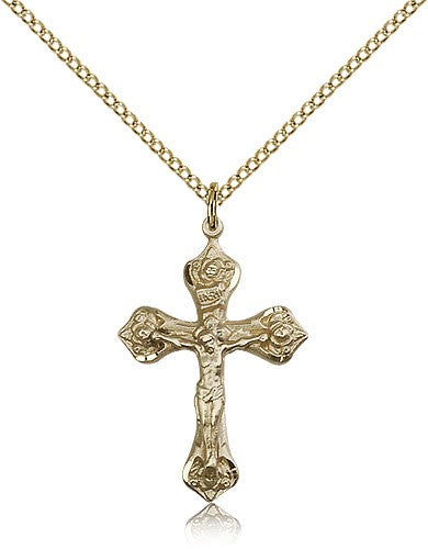 Crucifix Pendant, Gold Filled - Gold-tone