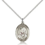 St. Rebecca Medal, Sterling Silver, Medium - 18&quot; 1.2mm Sterling Silver Chain + Clasp