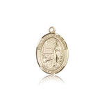 Our Lady of Lourdes Medal, 14 Karat Gold, Medium - 14 KT Yellow Gold