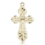 Cross Pendant, 14 Karat Gold - 14 KT Yellow Gold