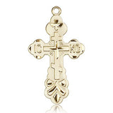 Cross Pendant, 14 Karat Gold - 14 KT Yellow Gold