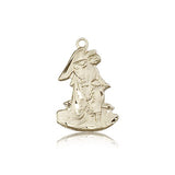 Guardian Angel Medal, 14 Karat Gold - 14 KT Yellow Gold