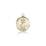 St. Christopher Medal, 14 Karat Gold - 14 KT Yellow Gold