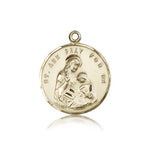 St. Ann Medal, 14 Karat Gold - 14 KT Yellow Gold