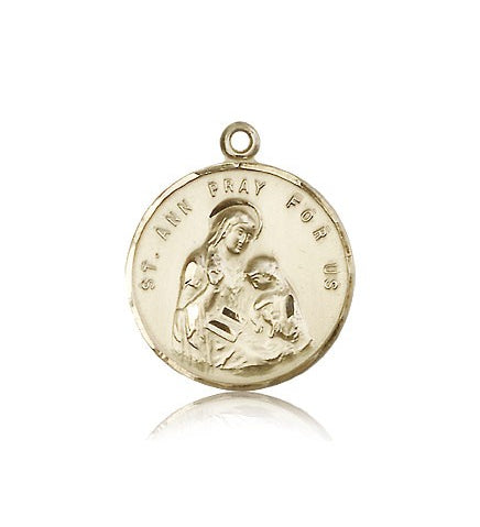 St. Ann Medal, 14 Karat Gold - 14 KT Yellow Gold
