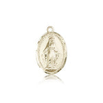 Miraculous Medal, 14 Karat Gold - 14 KT Yellow Gold