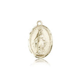 Miraculous Medal, 14 Karat Gold - 14 KT Yellow Gold