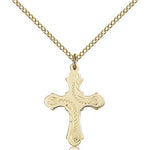 Cross Pendant, Gold Filled - Gold-tone
