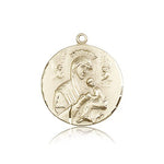Our Lady of Perpetual Help Medal, 14 Karat Gold - 14 KT Yellow Gold