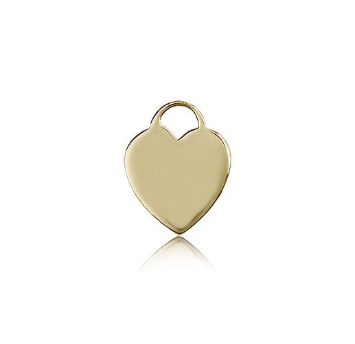 Heart Medal, 14 Karat Gold - 14 KT Yellow Gold