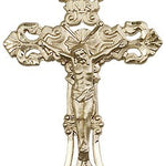 Crucifix Pendant, 14 Karat Gold - 14 KT Yellow Gold