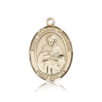 St. Gabriel Possenti Medal, 14 Karat Gold, Large - 14 KT Yellow Gold