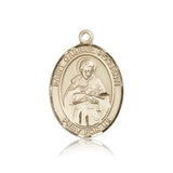 St. Gabriel Possenti Medal, 14 Karat Gold, Large - 14 KT Yellow Gold