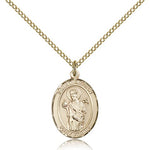 St. Aedan of Ferns Medal, Gold Filled, Medium - Gold-tone
