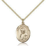 St. John Neumann Medal, Gold Filled, Medium - Gold-tone