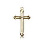 Cross Pendant, 14 Karat Gold - 14 KT Yellow Gold