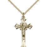 Crucifix Pendant, Gold Filled - Gold-tone