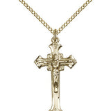 Crucifix Pendant, Gold Filled - Gold-tone