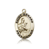 St. Gerard Medal, 14 Karat Gold - 14 KT Yellow Gold