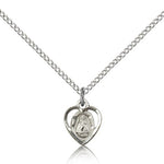 Infant Medal, Sterling Silver - 18&quot; 1.2mm Sterling Silver Chain + Clasp