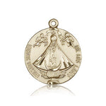Senora De Los Lagos Medal, 14 Karat Gold - 14 KT Yellow Gold