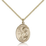 St. Mark the Evangelist Medal, Gold Filled, Medium - Gold-tone