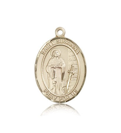 St. Susanna Medal, 14 Karat Gold, Large - 14 KT Yellow Gold