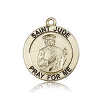 St. Jude Medal, 14 Karat Gold - 14 KT Yellow Gold