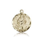 St. Patrick Medal, 14 Karat Gold - 14 KT Yellow Gold