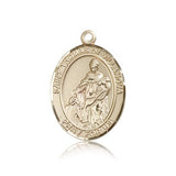 St. Thomas of Villanova Medal, 14 Karat Gold, Large - 14 KT Yellow Gold