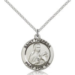 St. Theresa Medal, Sterling Silver - Sterling Silver