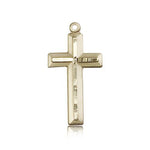 Cross Pendant, 14 Karat Gold - 14 KT Yellow Gold