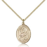 St. Perpetua Medal, Gold Filled, Medium - Gold-tone